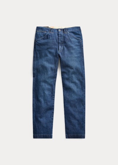 Pantalones Ralph Lauren Hombre Azules - Slim Straight Denim - TVEBO8904